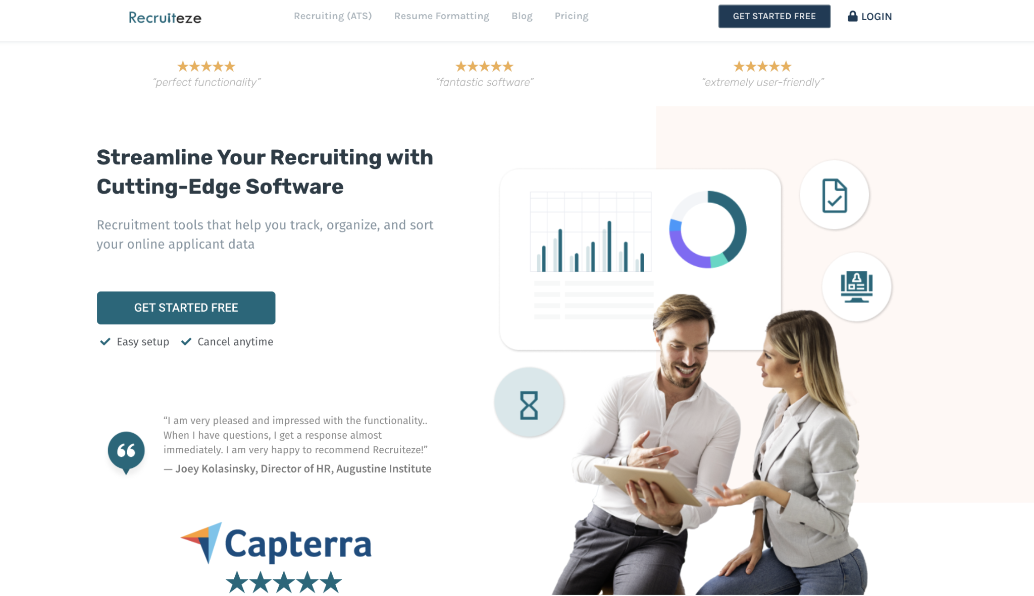Staffing agency software #1: Recruiteze